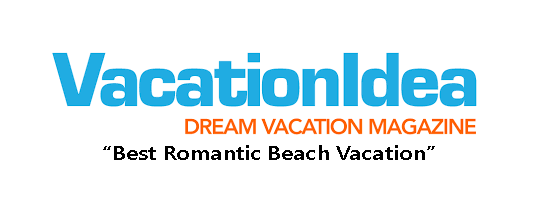 VacationIdea, Dream Vacation Magazine, "Best Romantic Beach Vacation" logo