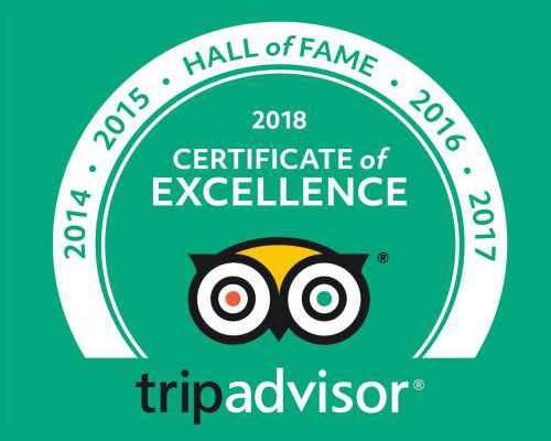 Windemere Inn by the Sea, Trip Advisor - Certificate of Excellence, Hall of Fame